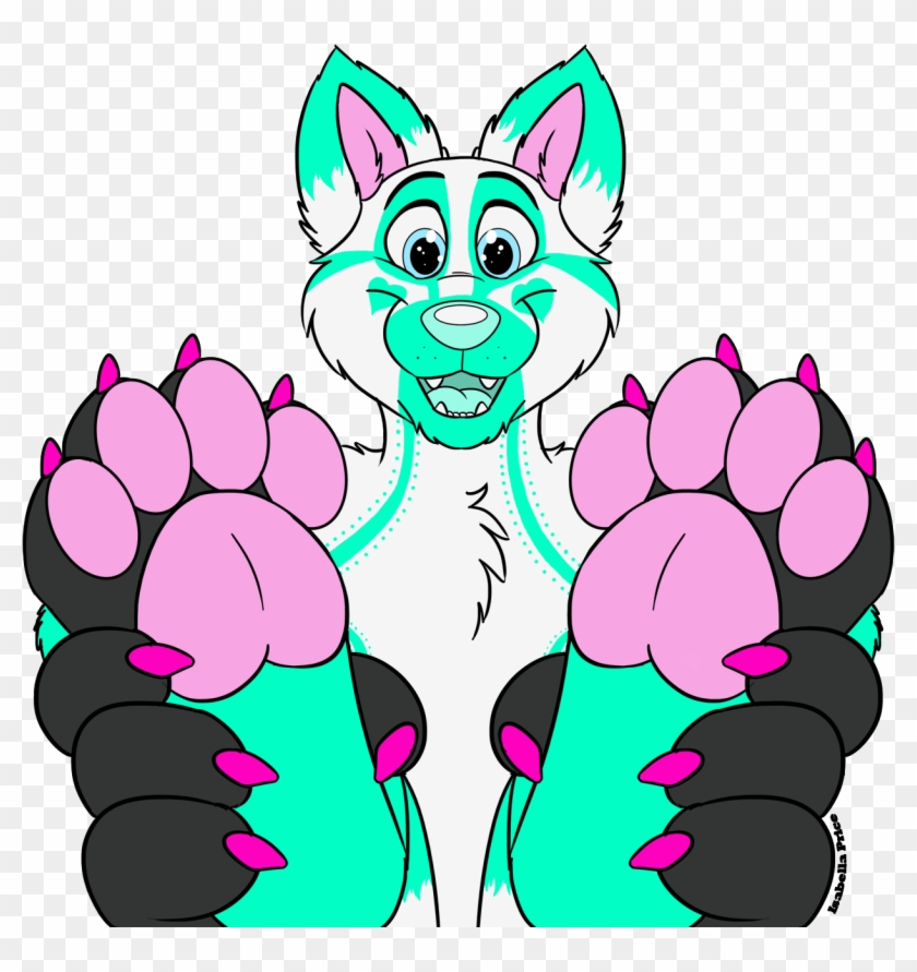 Ooh Look, It's Wolfy Aqua's Feet Pawsies - Art #499342