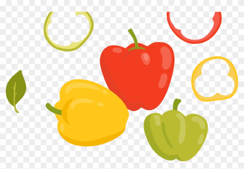 Bell Pepper Vegetable Clip Art - Bell Pepper Vegetable Clip Art #499375