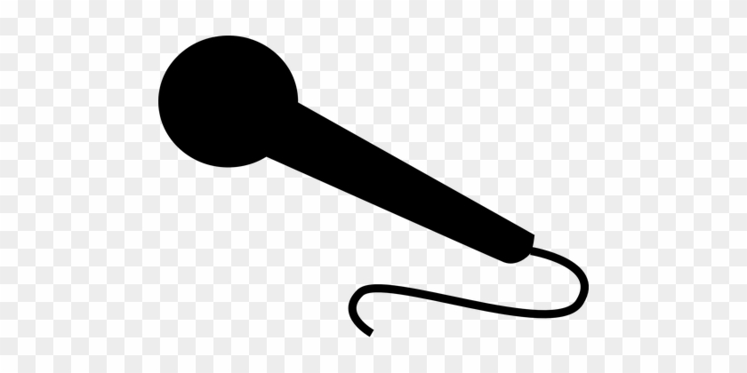 Microphone Talk Sing Silhouette Black Soun - Microphone Silhouette #499418