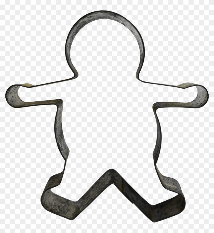 Tin Gingerbread Man Cookie Cutter Vintage - Gingerbread Man #499545