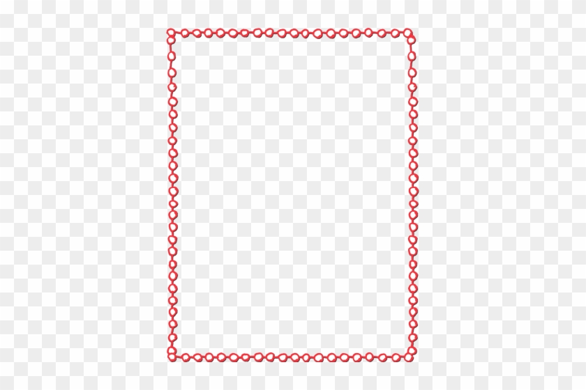 Circle Red - Heart Border Clipart #499760