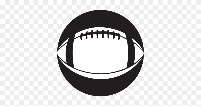 American Football Monochrome Glass Gobo - Football With Bow Svg #499785