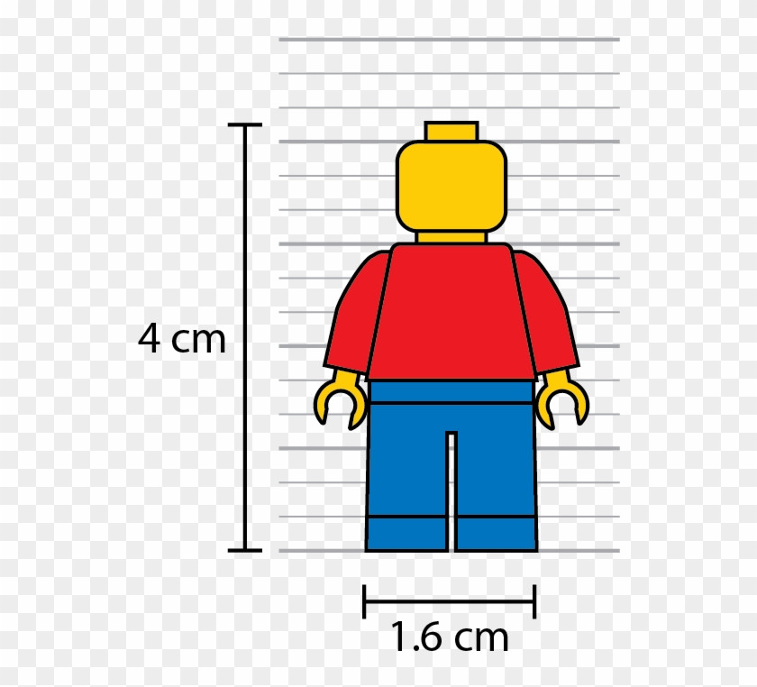Width And Height Of Classic Lego Minifigure - Tall Is A Lego Minifigure #499828