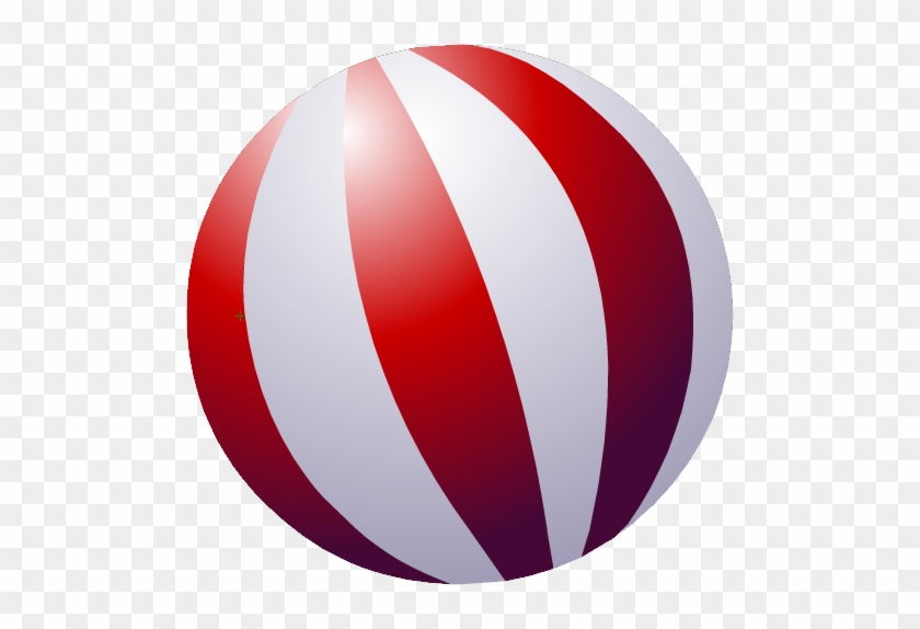 Beach Ball, Beach Fire - Red And White Ball #499874