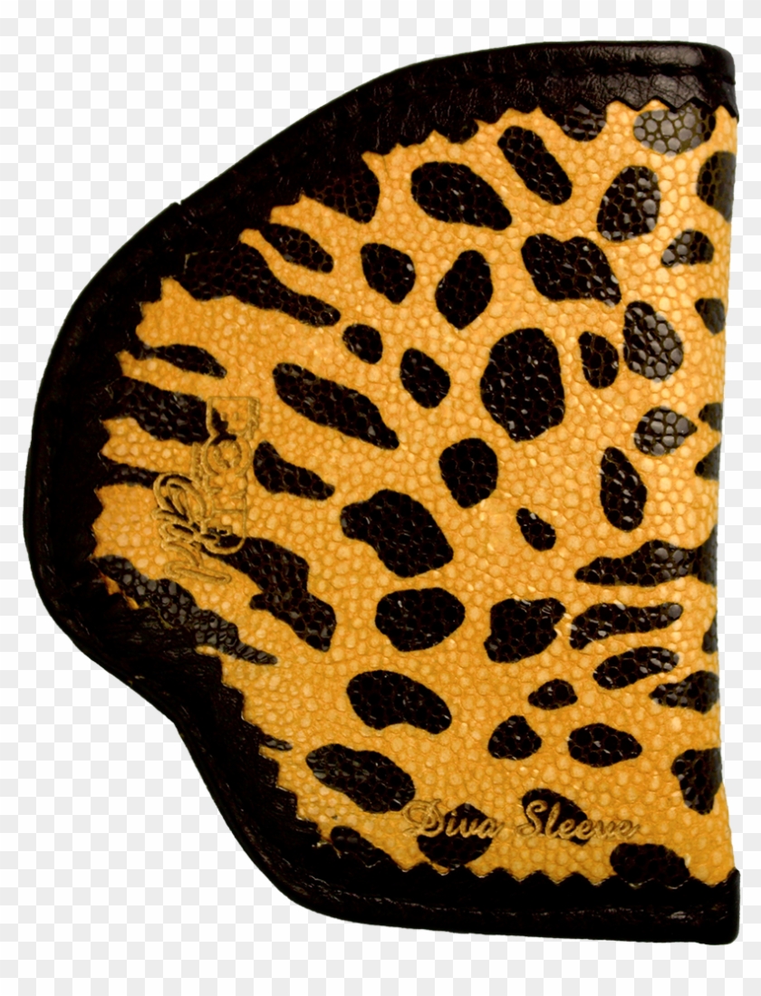 Diva Sleeve, Leopard On Stingray - Genuine Top Grain Zebra Print Cowhide Leather 102 Album #500092