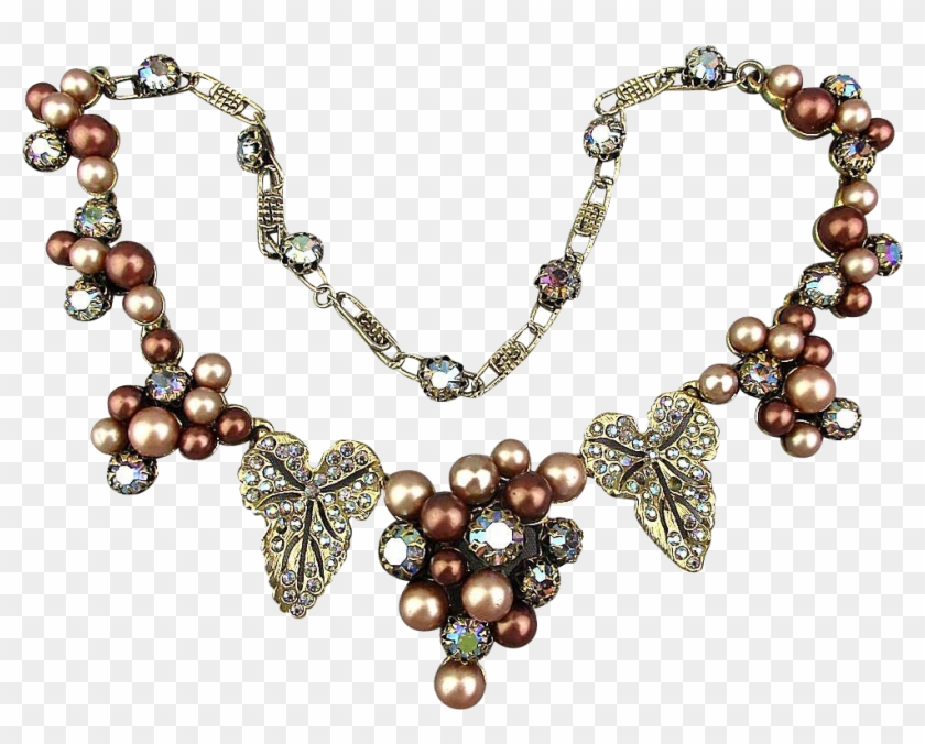 Signed Schiaparelli Faux Pearl Necklace - Jewellery #500186