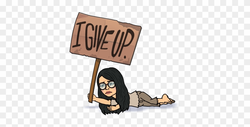 Never Give Up Don't Give Up On Yourself Or Your Looks - Bitmoji Avatars #500189