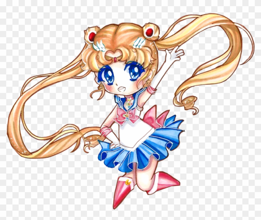 Chibi Chibi Sailor Moon By Hatsunesnow - Transparent Chibi Sailor Moon #500288