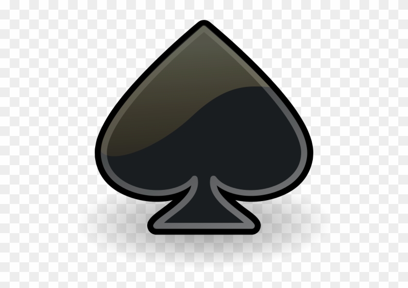 File - Emblem-spade - Svg - Spade Symbol #500333