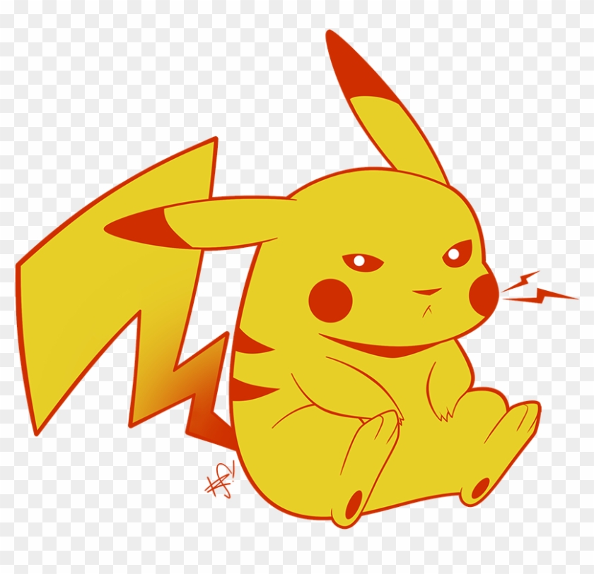 Pikachu Clipart Mad - Pikachu Grumpy #500375