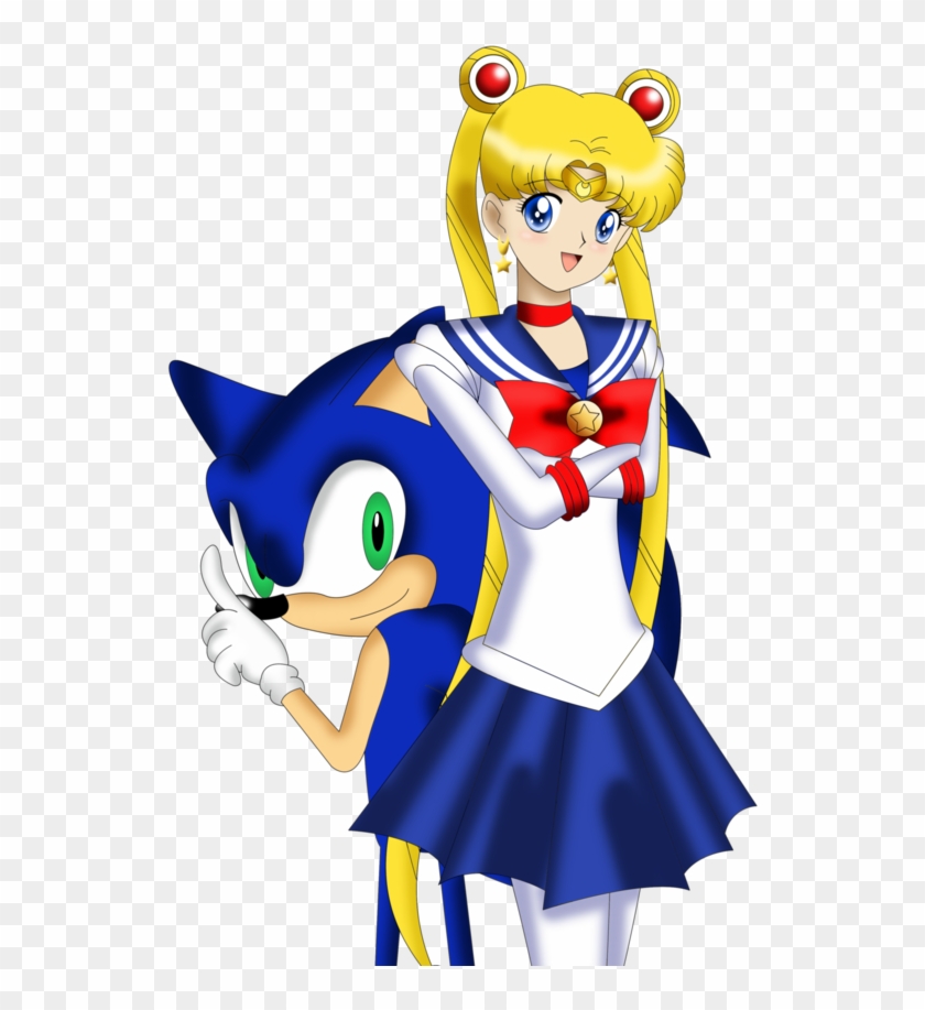Sailor Moon And Sonic Crossover - Sonic The Hedgehog Sailor Moon #500413