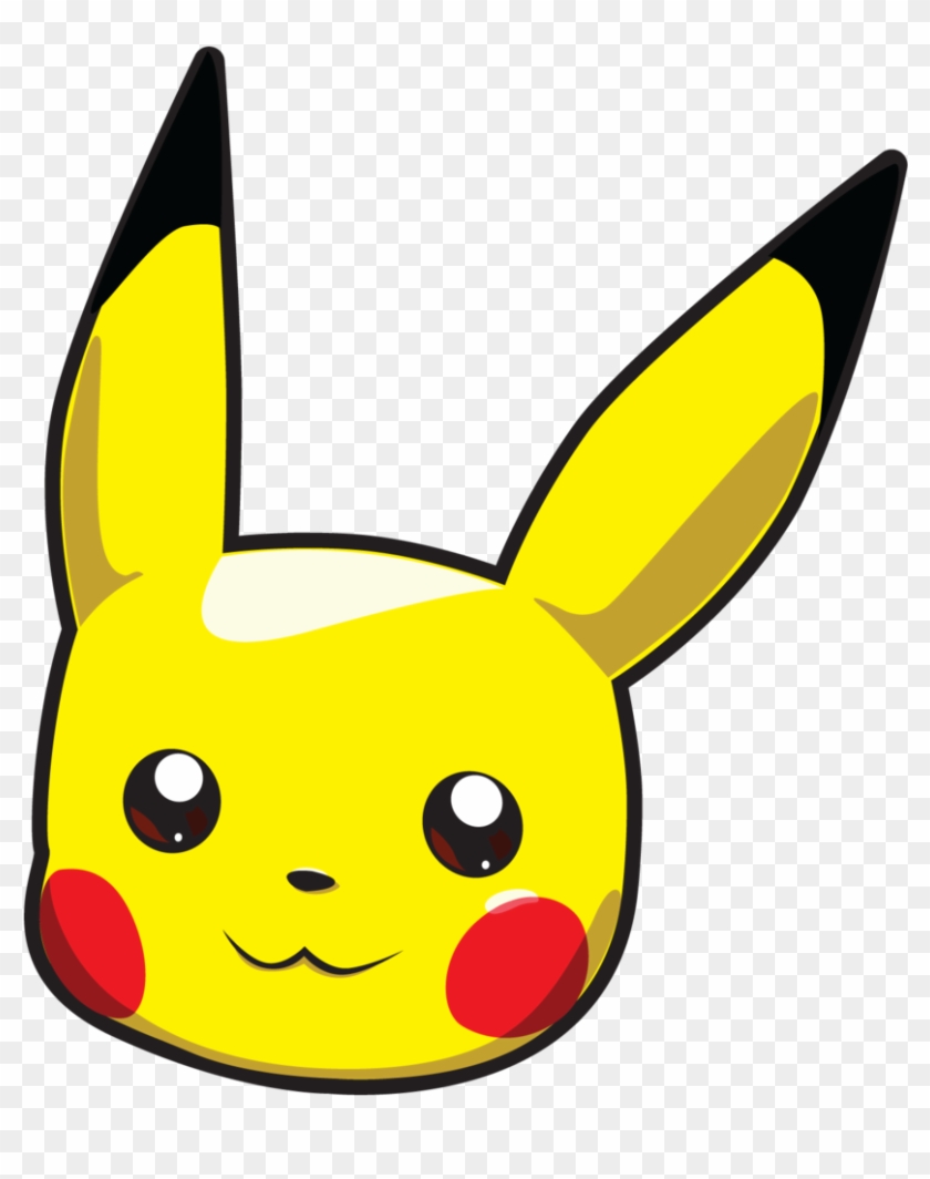 Pikachu Clipart Head - Pikachu Head Sticker #500414