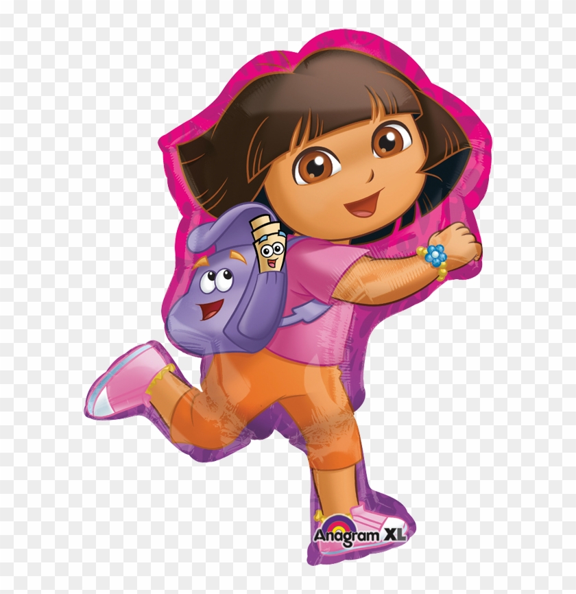 Dora Off Exploring Supersh Globo Metálico - Dora The Explorer Foil Balloon #500454