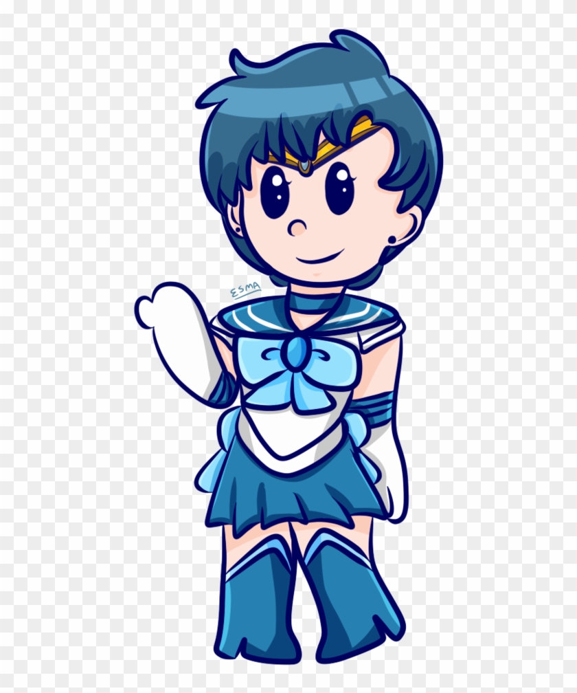 [sailor Moon] Sailor Mercury By Esmahasakazoo - Cartoon #500469