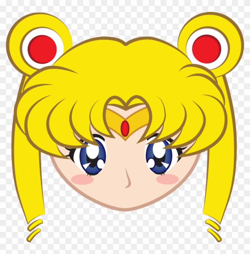 Sailor Moon Sticker By Crafterofmanythings - Sailor Moon Chibi Head #500518