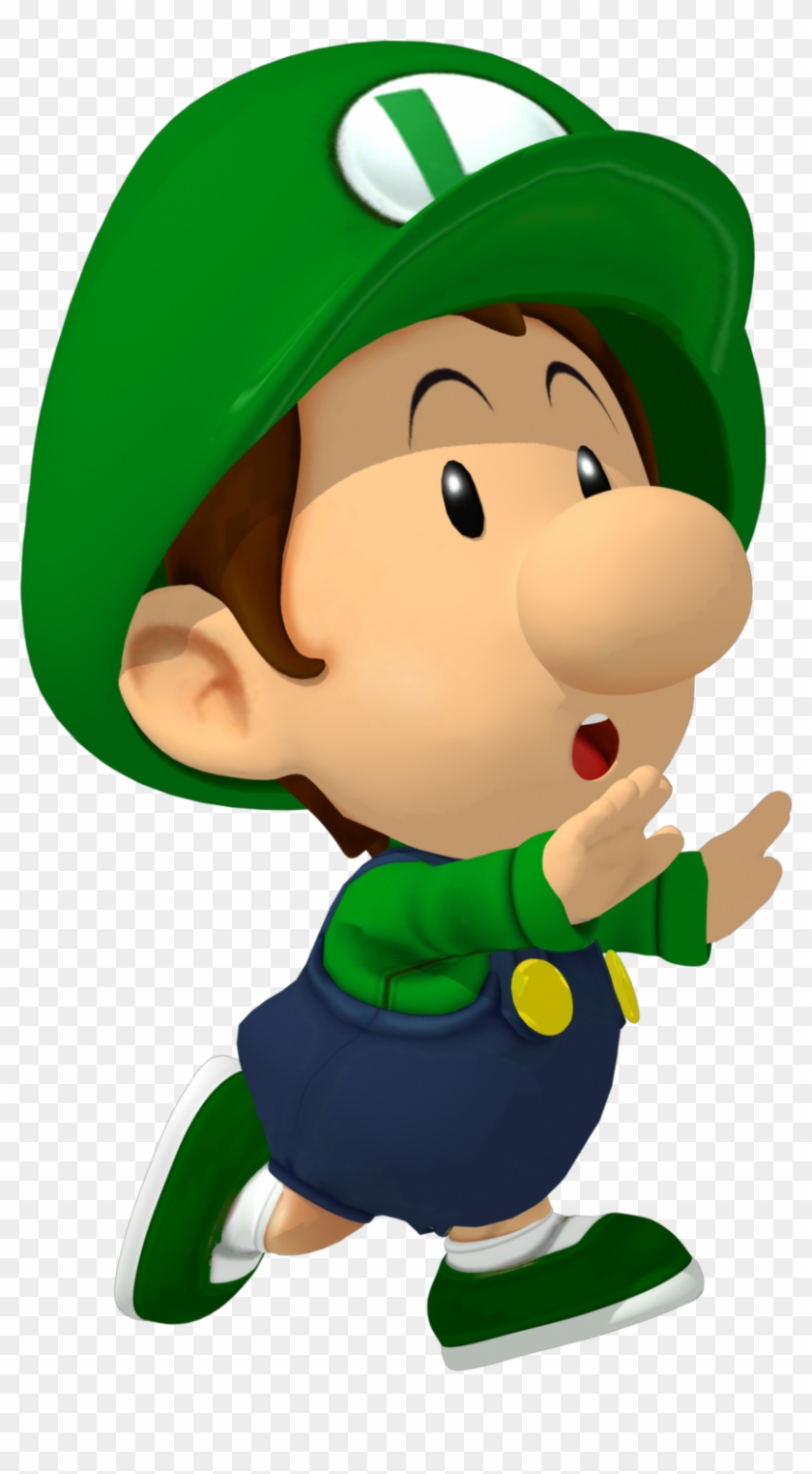 Baby Luigi Runs Away From A Transparent Background - Baby Luigi #500588