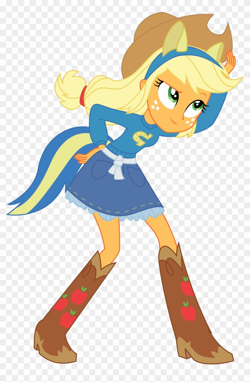 Equestria Girls Aj By Secret Asian Man - Май Литл Пони Девушки Из Эквестрии #500631