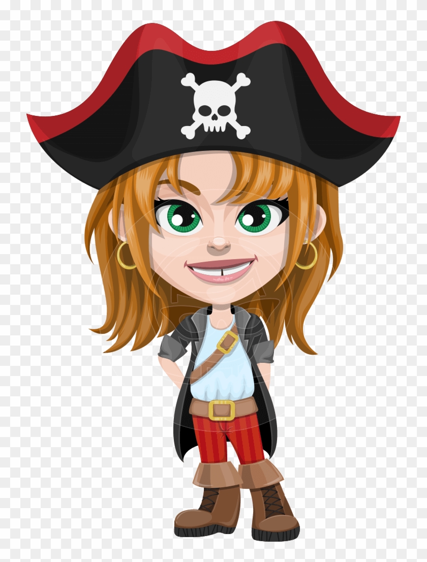 Vector Readhead Female Pirate Character - Pirate #500646