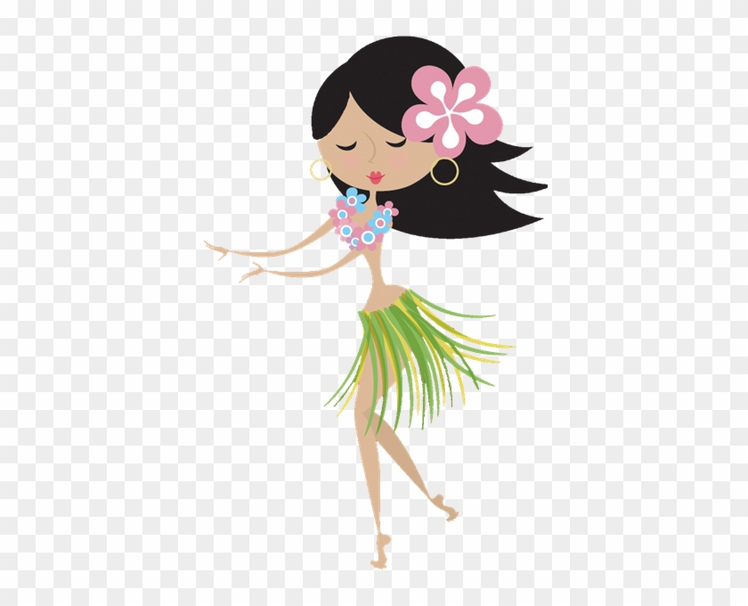 Cute Hula Girl Clip Art - Luau Girl Clip Art #500663