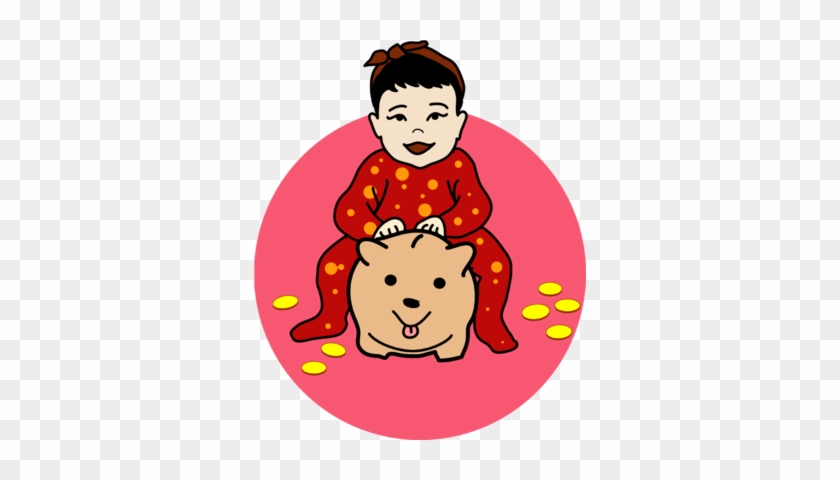 Piggy Bank - Asian Baby Clipart #500676