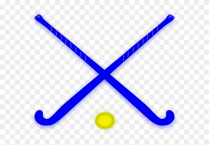 Blue Field Hockey Stick Clip Art #500740