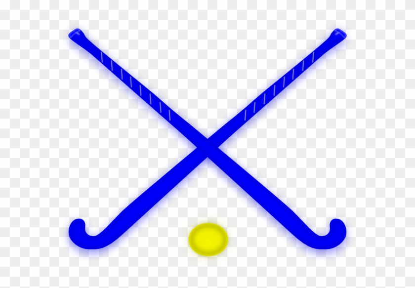 Blue Field Hockey Stick Clip Art #500740