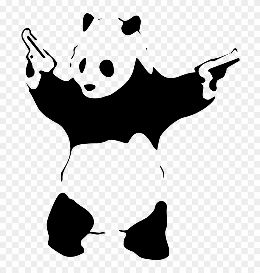 Banksy - Banksy Panda With Guns #500779