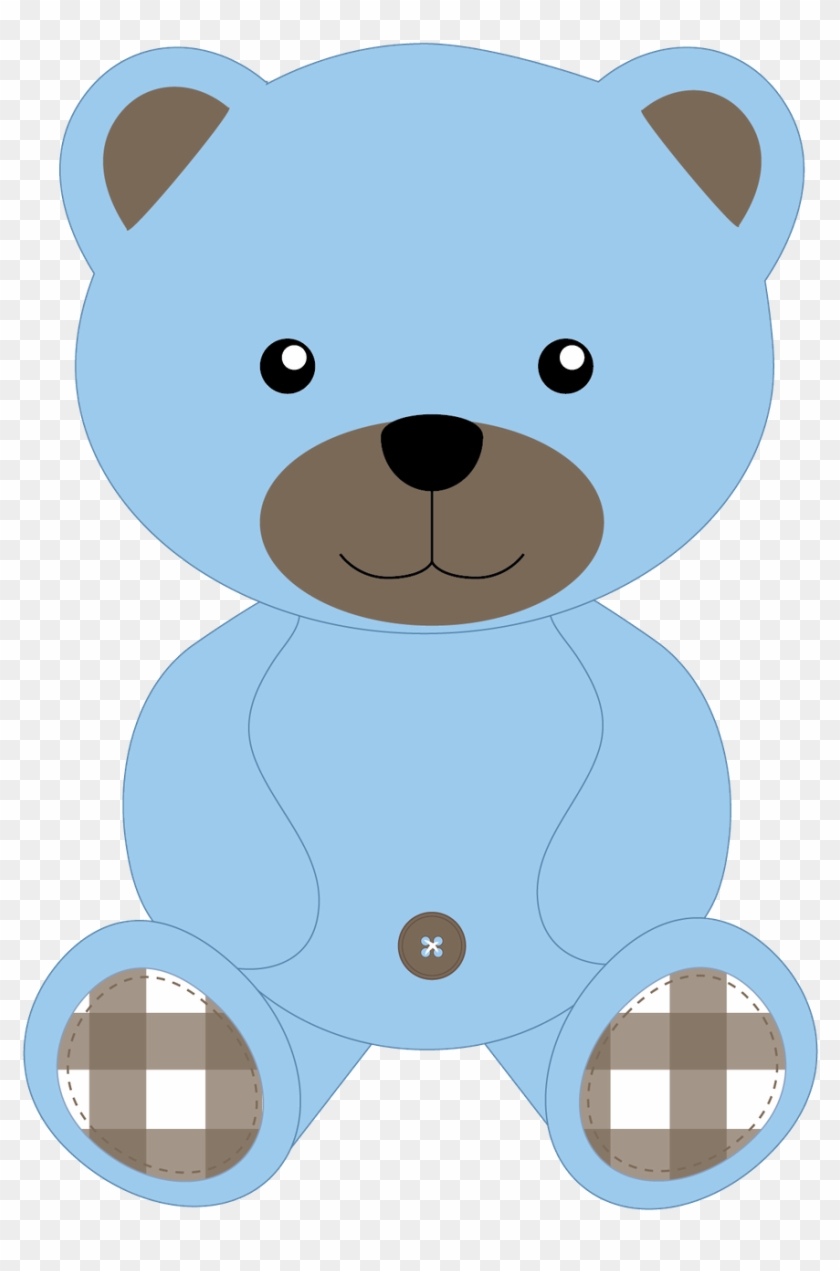 Resultado De Imagem Para Oso Baby Shower Png - Blue Teddy Bear Clip Art #500854