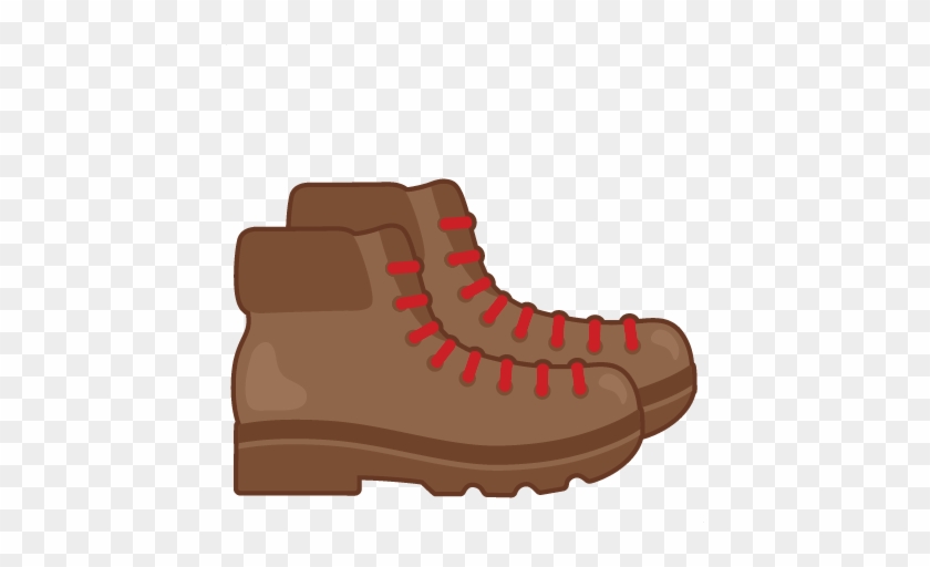 Hiking Boots Svg Scrapbook Cut File Cute Clipart Files - Hiking Boots Clip Art #501077