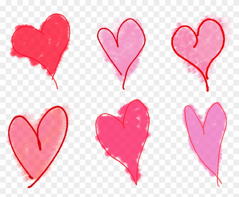 Valentine Heart Clip Art Collage Sheet Download - Drawing #85910