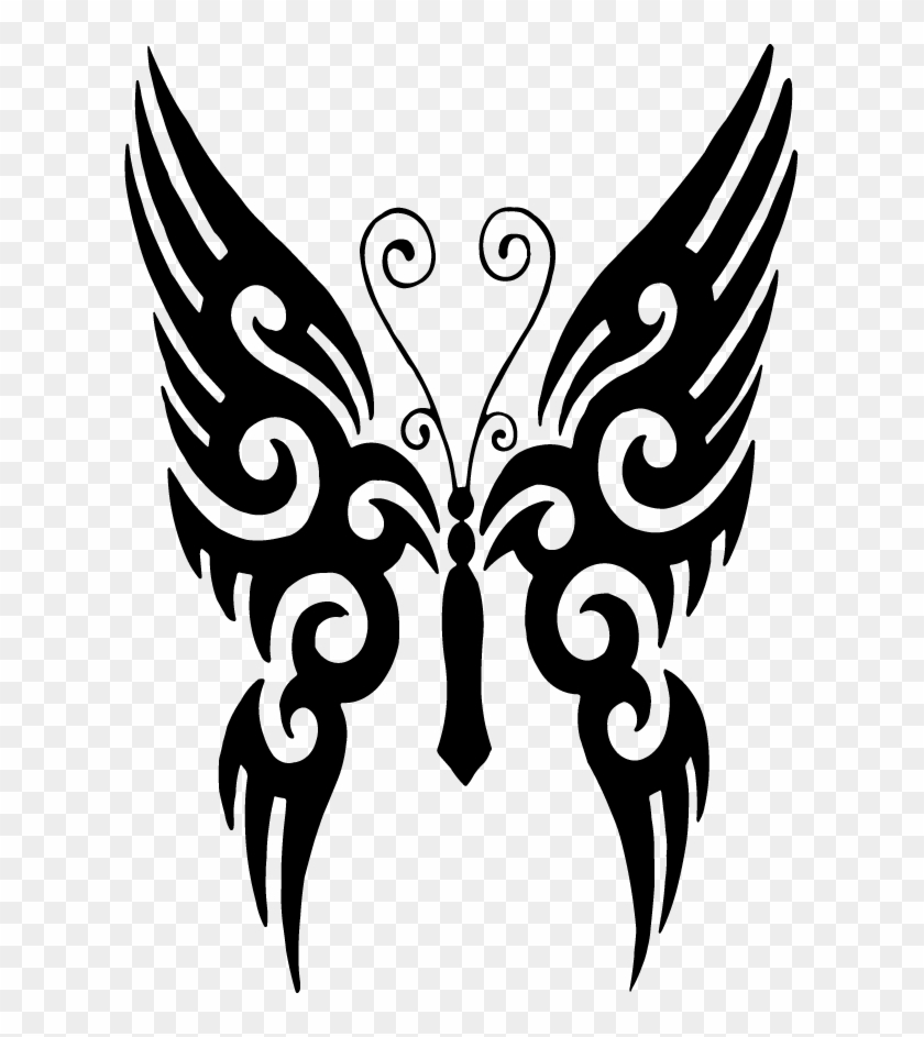 Butterfly Tattoo Designs Clipart Png 02 - Butterfly Tattoo Image Download #85908