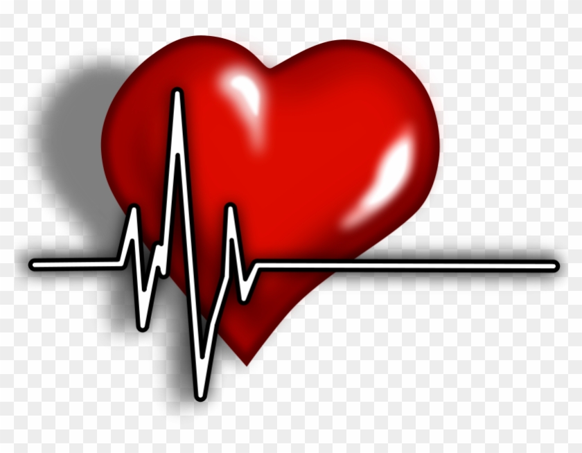 Heart Ecg Logo Small Clipart 300pixel Size, Free Design - Cardiac Clipart #85999
