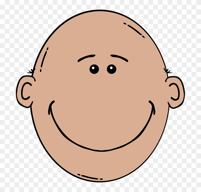 Face Clipart Dad - Clip Art Bald Man #86023