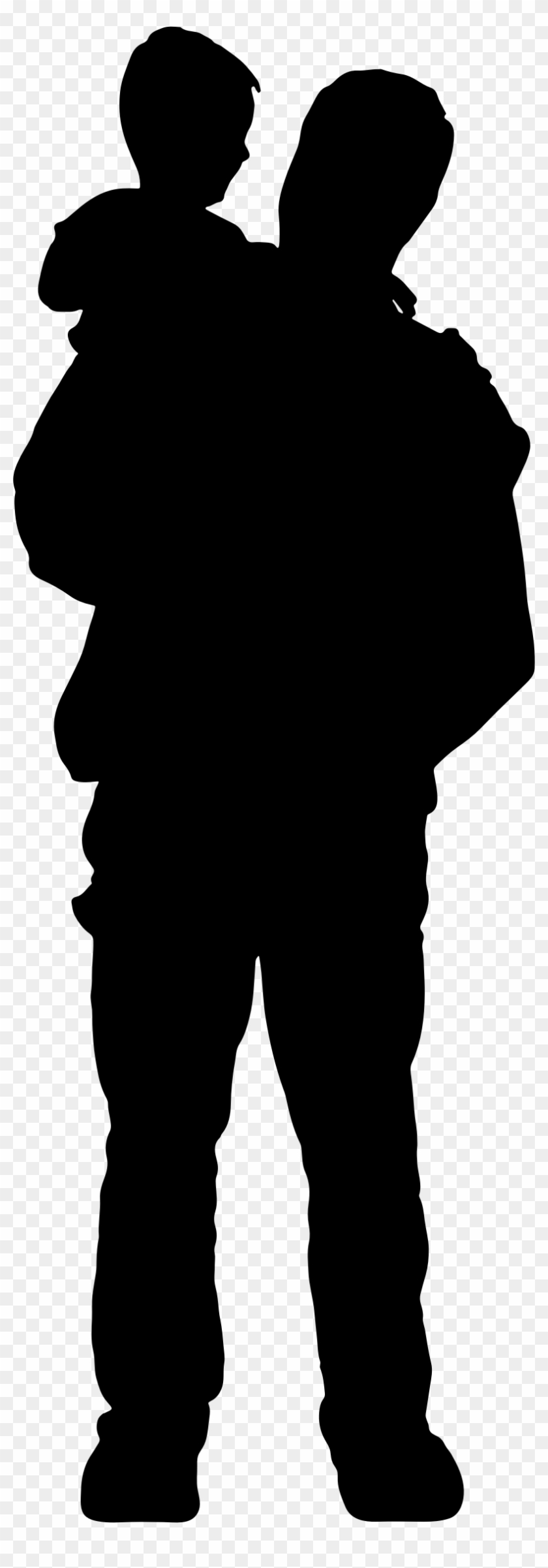 Related Father Clipart Transparent - Silhouette Father #86115