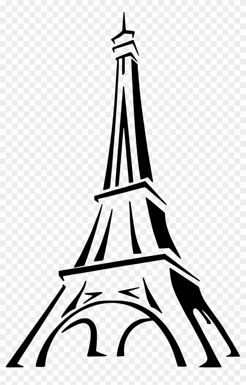 Big Image - Eiffel Tower Drawing Easy #86125