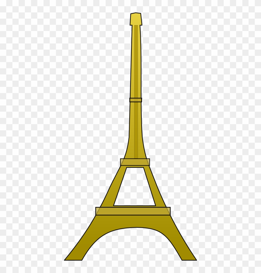 Medium Image - Eiffel Tower Clip Art Gold #86136