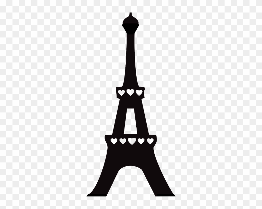 Print And Cut - Silhueta Torre Eiffel Png #86141