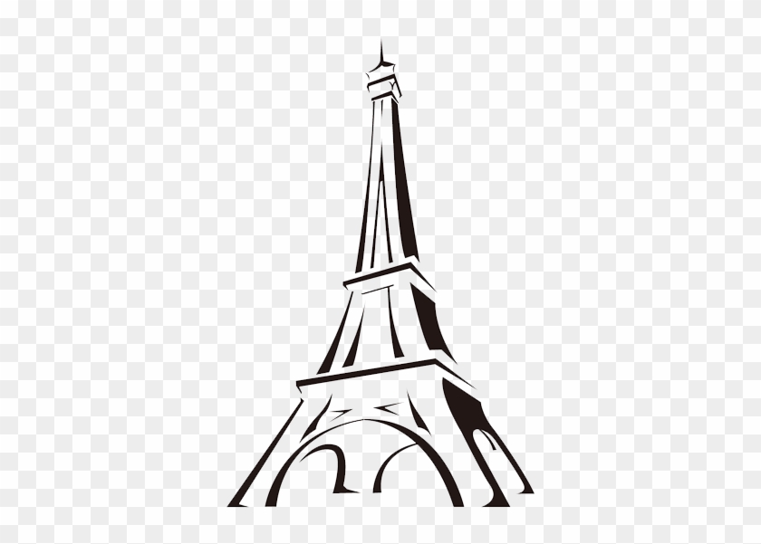 Eiffel Tower Cartoon Drawing Clip Art - Eiffel Tower Drawing Easy #86199