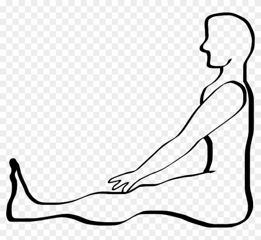 Body Clip Art - Draw A Person Sitting Step #86203