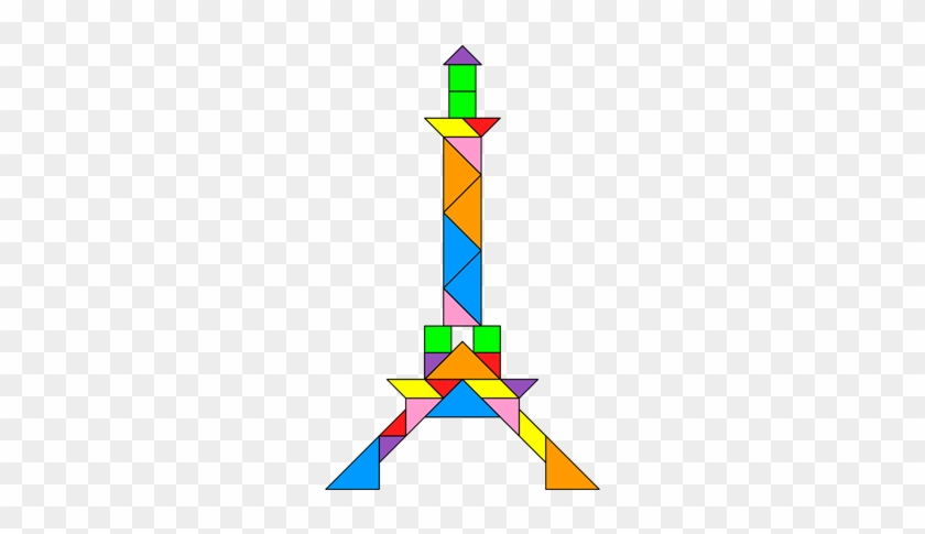 Tangram Eiffel Tower - Eiffel Tower Tangram #86231