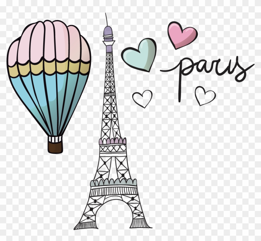 Eiffel Tower Balloon Clip Art - Love Paris Png #86233