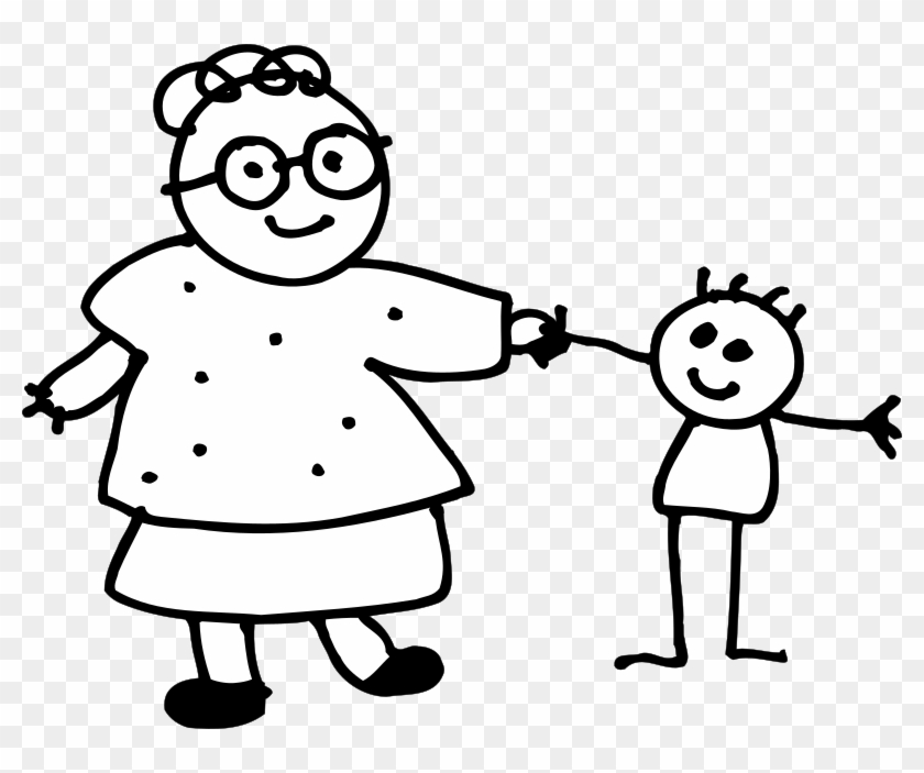 Grandma And Me Drawing #86279