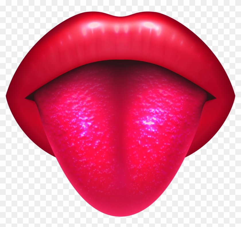 Mouth With Protruding Tongue Png Clip Art - Tongue #86306