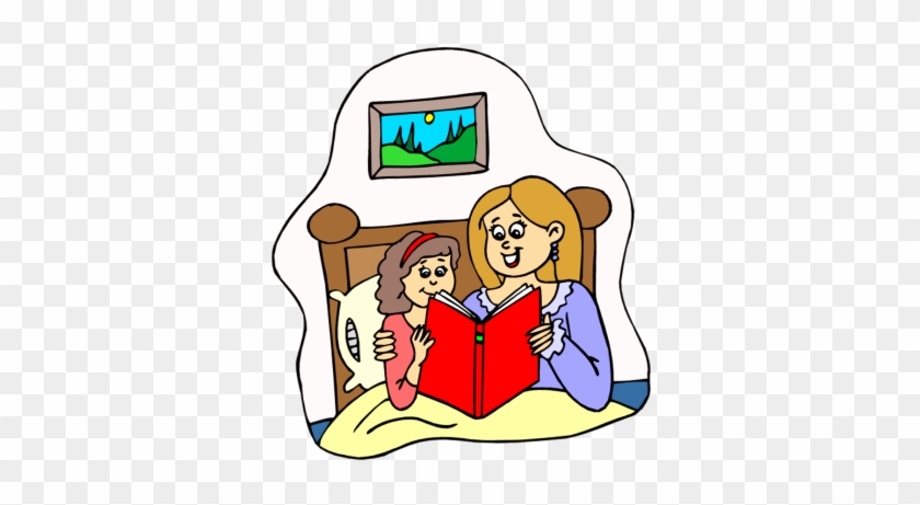 Mom Reading To Baby Clipart - Nighttime, Bedtime: Stories For Children #86330