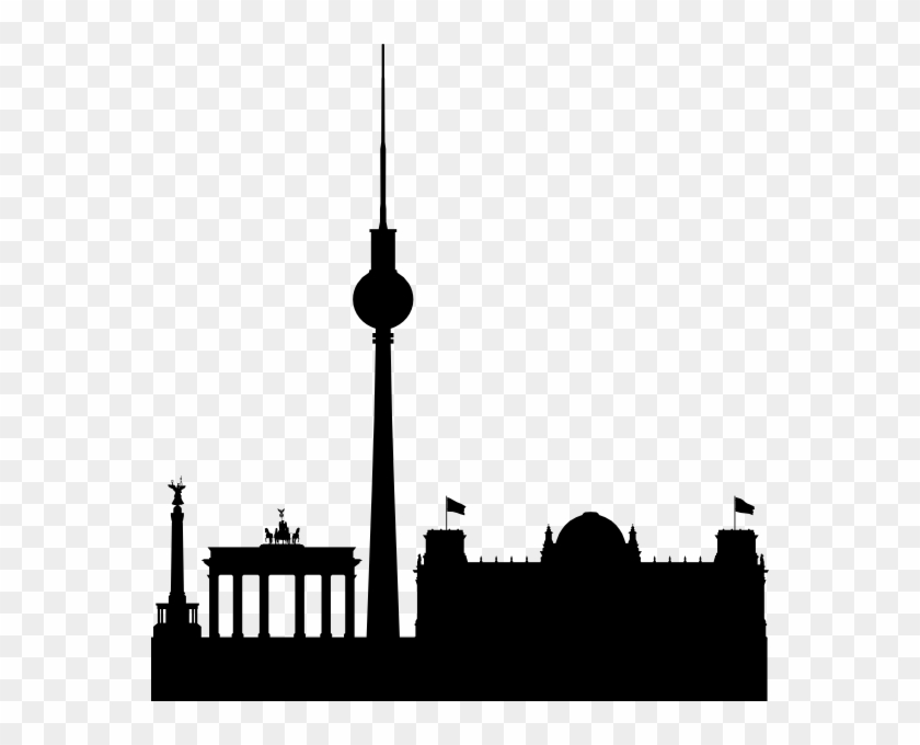 Berlin Skyline Black Simple Clip Art - Berlin Clipart #86361