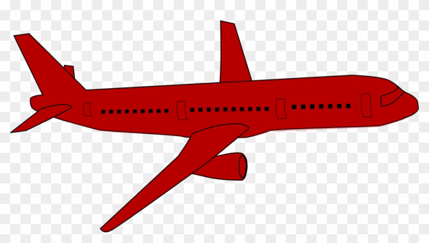 Red Airplane Clip Art At Clker Com Vector Online Clipart - Red Airplane Cartoon #86381