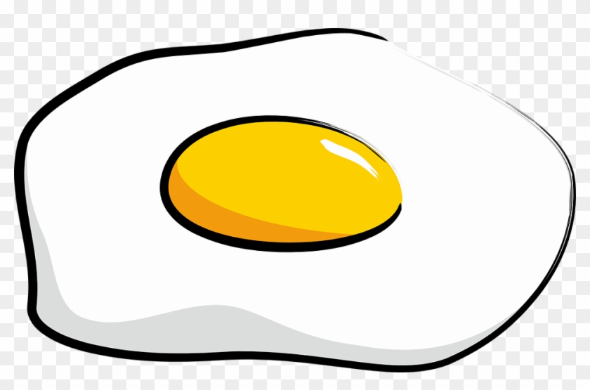 Fried Egg Egg Fried Breakfast - Clipart Sunny Side Up Eggs #86440