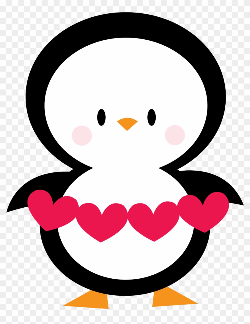 Penguin Clipart Valentines Day - Penguin Love Clipart #86528