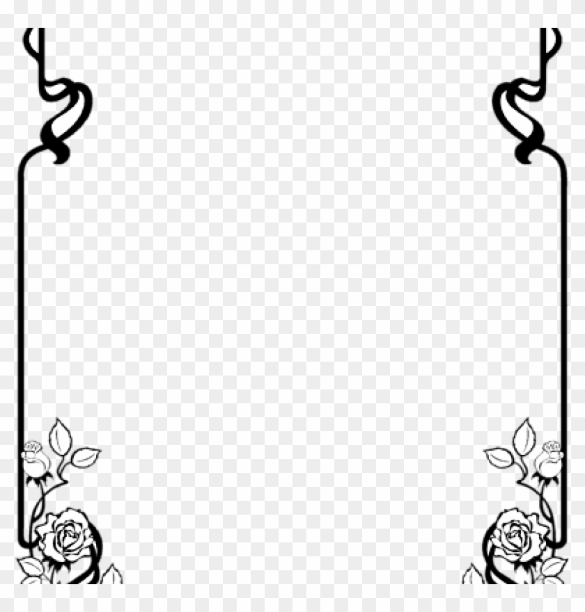 Border Clipart Black And White Breakfast Border Clip - Border Clip Art Black And White #86548