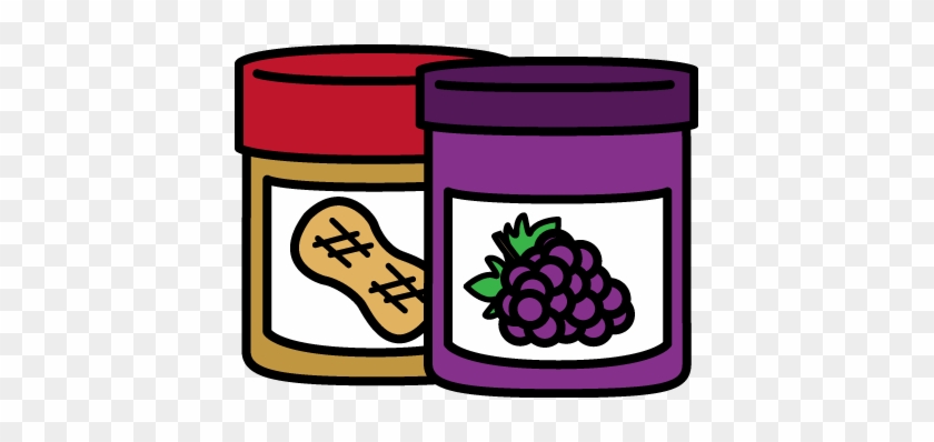 Jar Of Peanut Butter And Jelly - Peanut Butter And Jelly Sandwich Clipart #86799